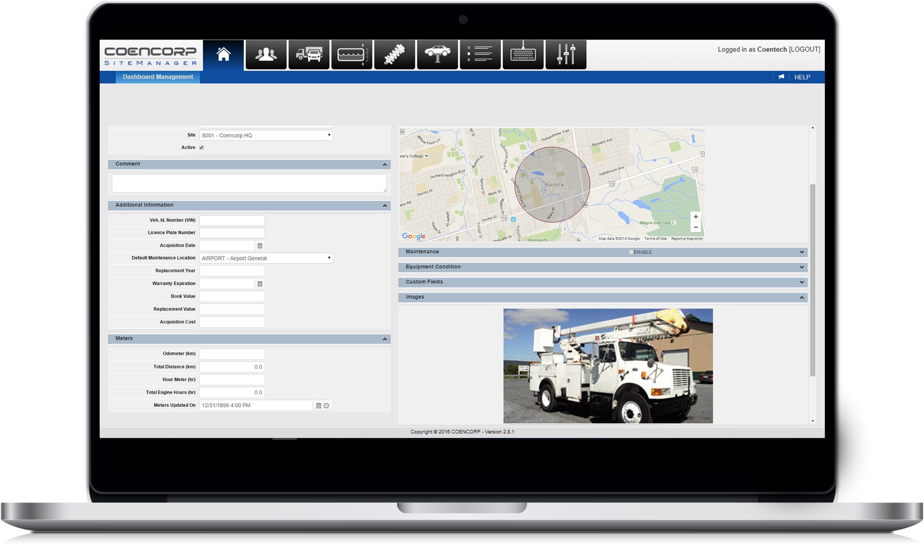Laptop-SM2 Locate-Fleet Management