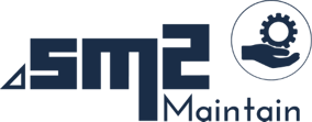 Icon of gear in hand depicting Coencorp's SM2 sophisticated yet simple maintenance and work order management solutions also with automatic recall notifications.