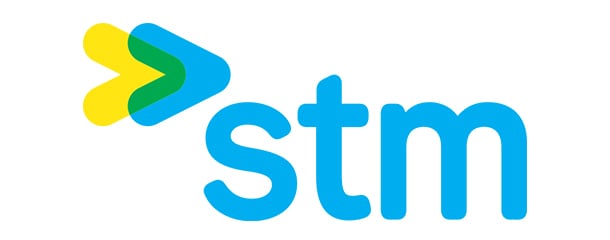 Montreal public transit logo STM that has been using Coencorp's fleet management solutions for over 30+ years.