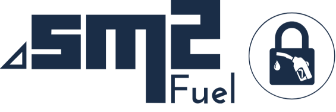 Icon showing a lock and fuel pump depicting Coencorp's SM2 automatic fuel management solutions.