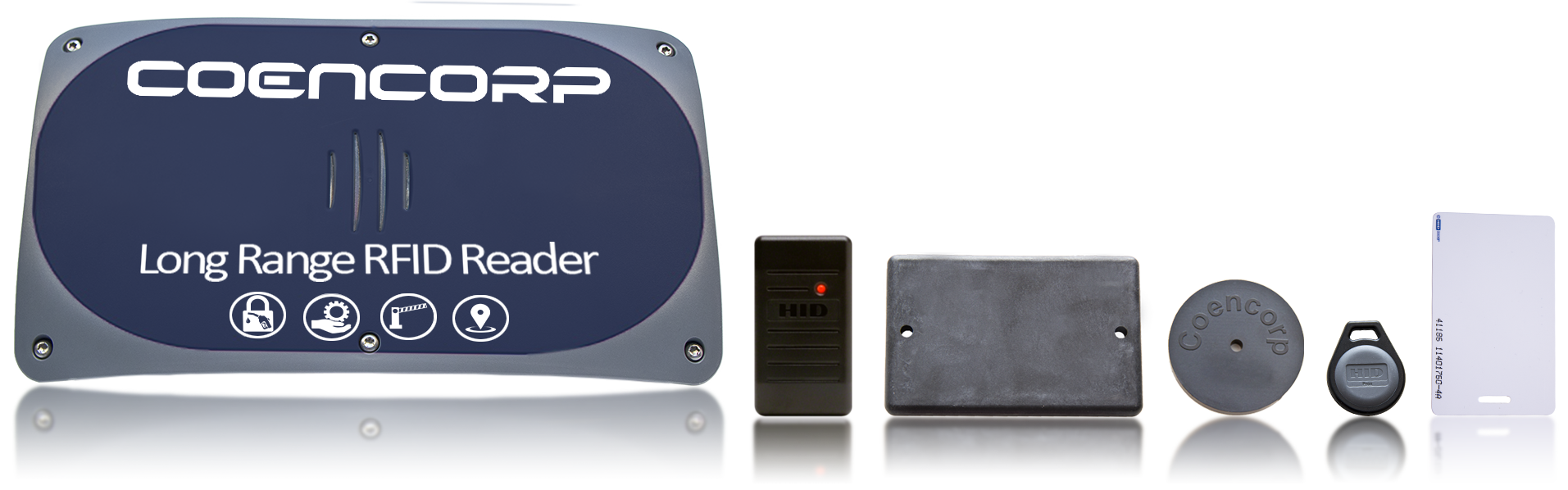 Coencorp's long range RFID GPS telematic hardware peripherals for integrated fleet management software