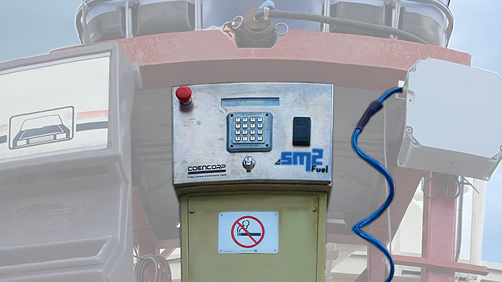 Site yard fuel pump for vehicles equipped with the industry's best fleet fuel management hardware and software.