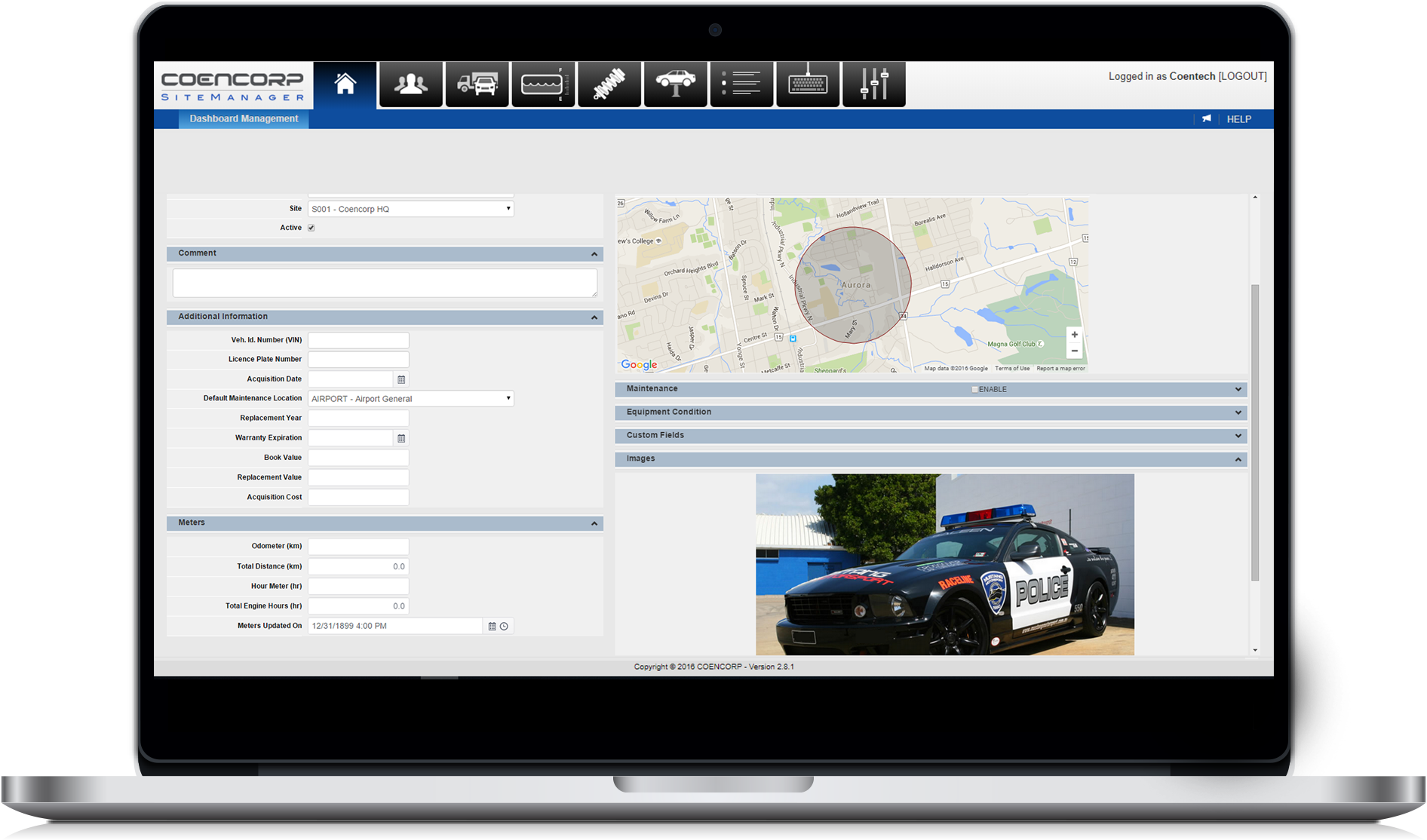 laptop-locate dashboard temp